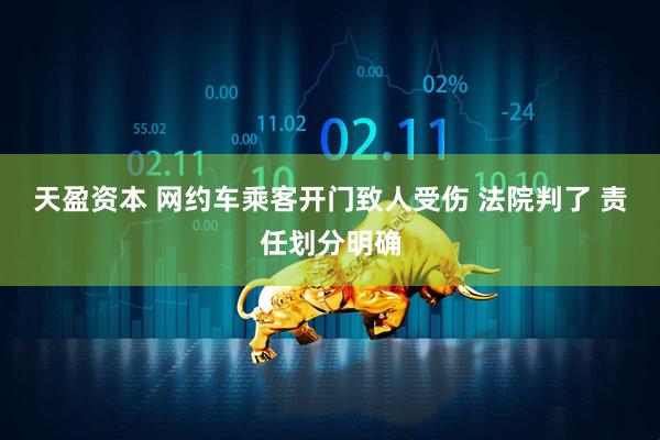 天盈资本 网约车乘客开门致人受伤 法院判了 责任划分明确