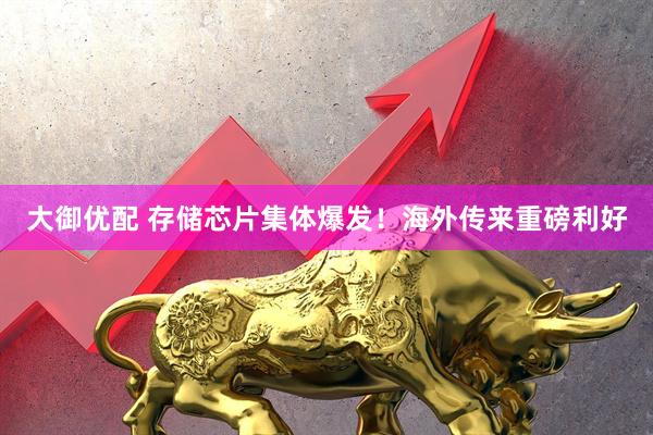 大御优配 存储芯片集体爆发！海外传来重磅利好